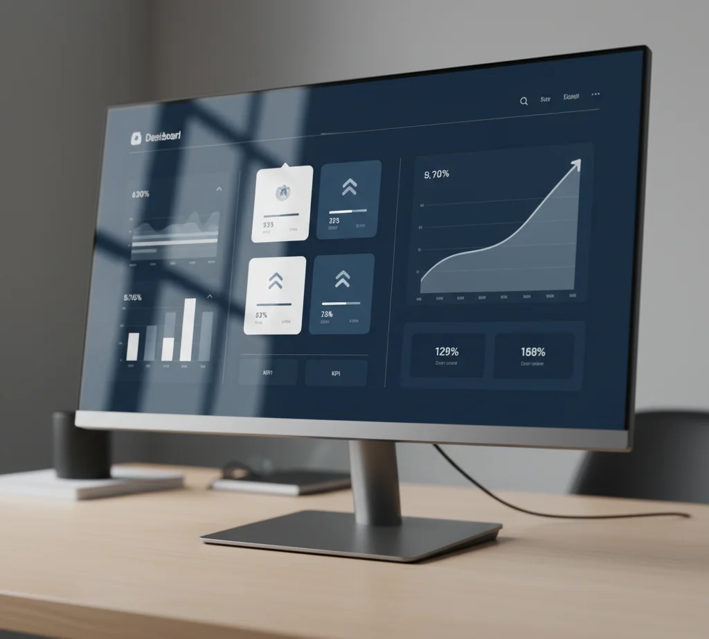 Aperçu d'un dashboard métier sur-mesure